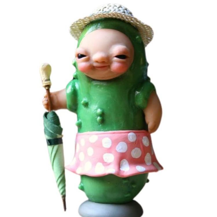 Pickle Veggie Art Sculpture by Pookiki Studio (Chanel Rapiz)