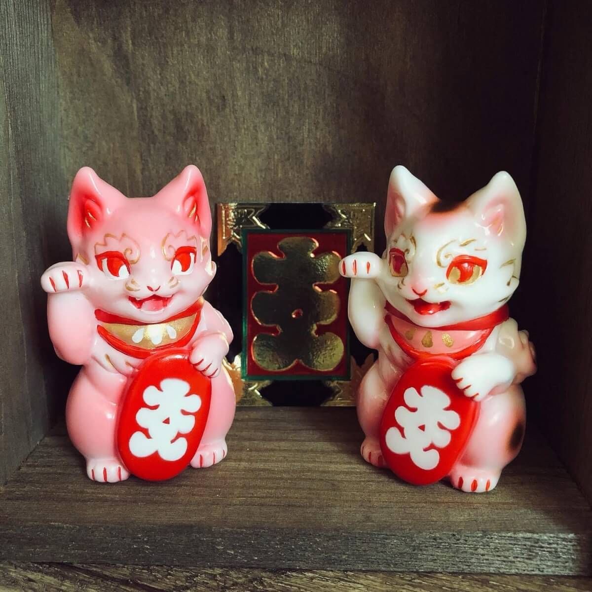 Pink Bake Lucky Cat