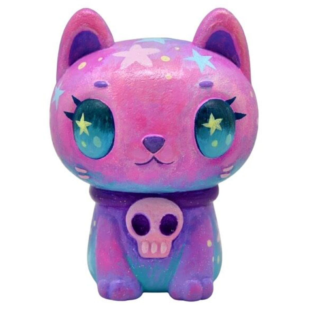 Pink Blue Ghost Kitty