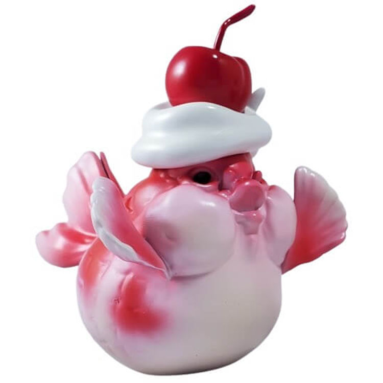 Pink Cherry Topped Ranchu by Ebb N Flow Design