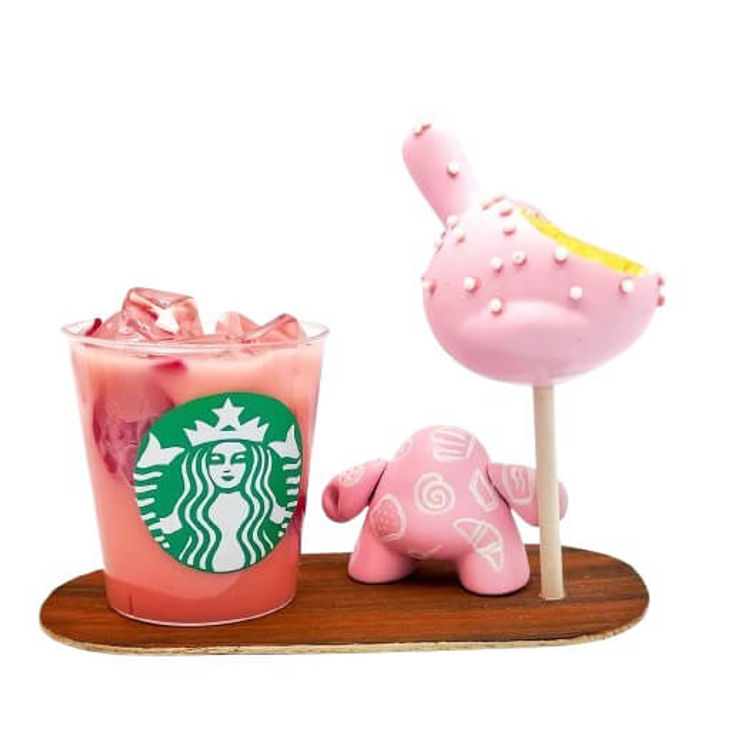 Pink Drink and Cake Pop by Zard Apuya
