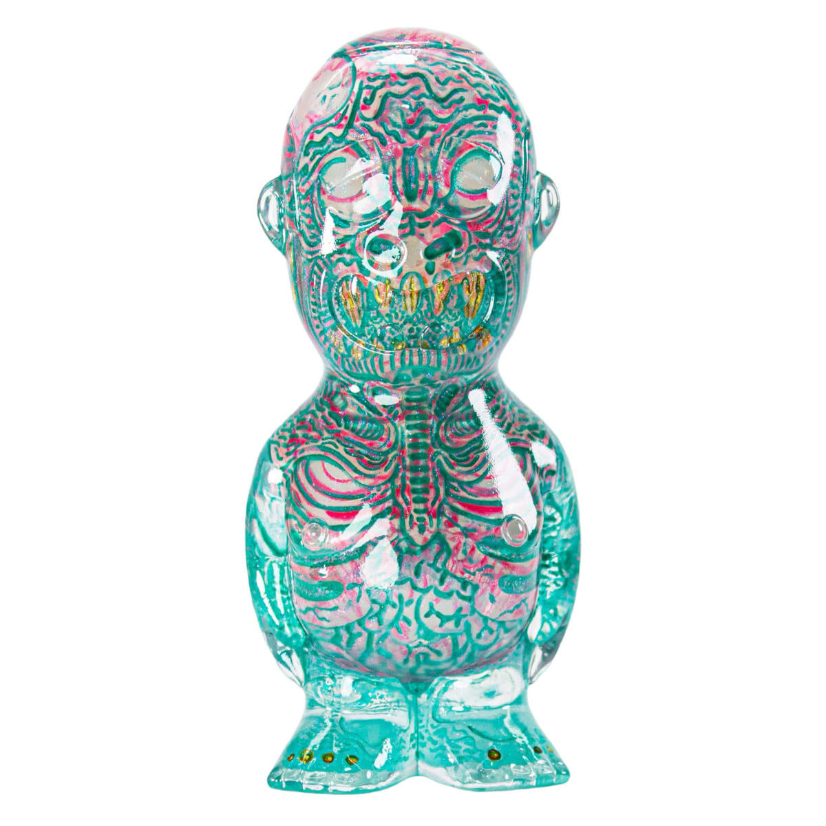 Nasty Boy Trapped In Anger Teal/Pink GID