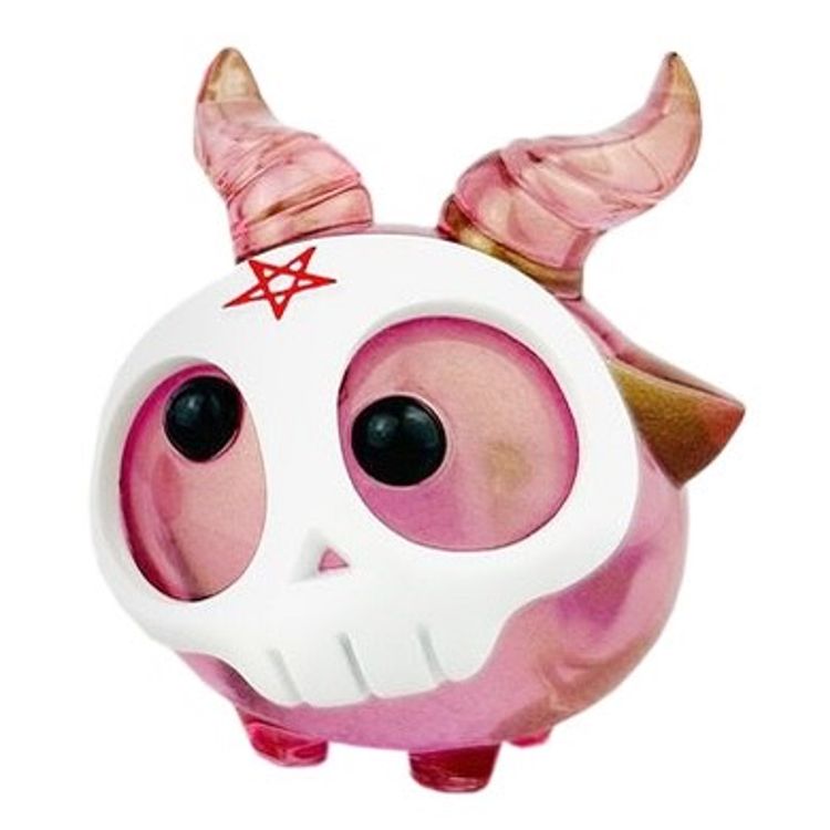 Pink Gold Yorick the Skull by Zintears