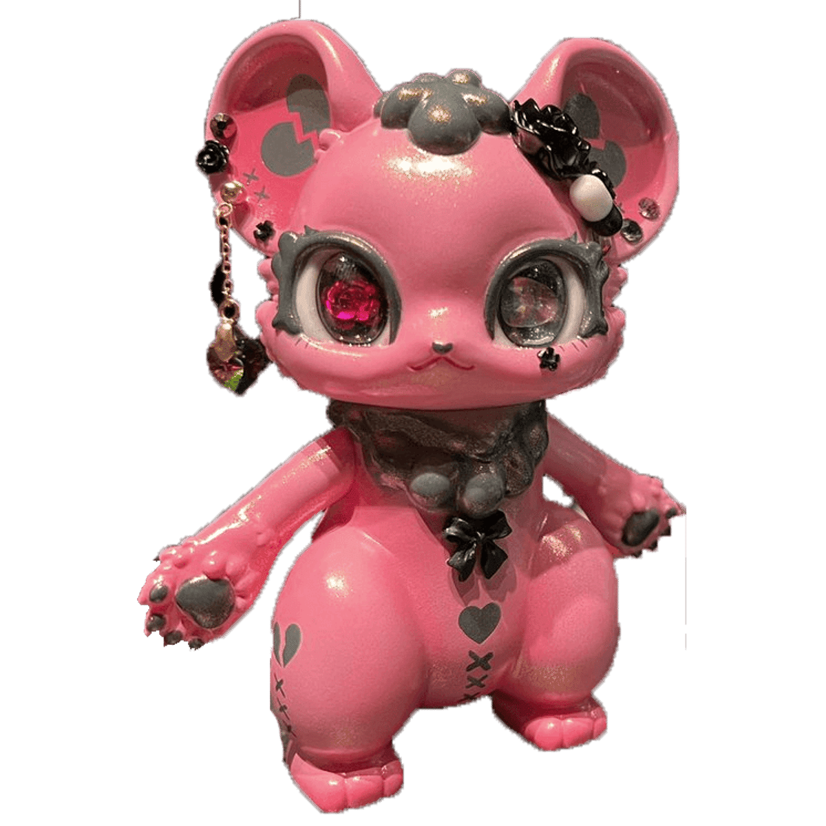 Pink Goth with Earring