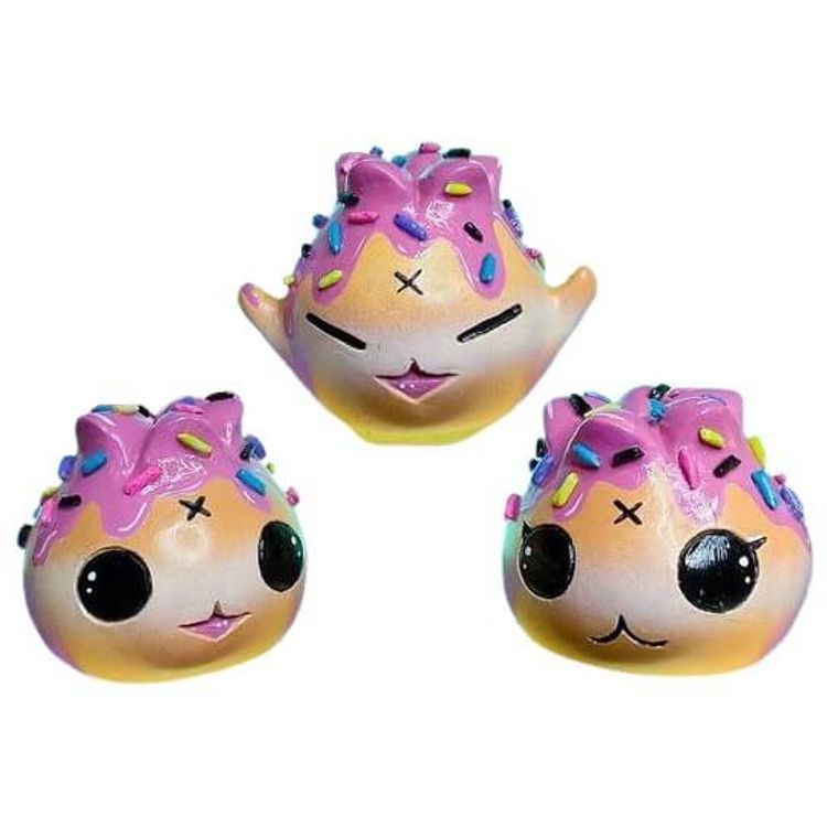 Pink Icing & Rainbow Sprinkles Mini Dumplings by Fluff Riot (Kristy Kitsune)