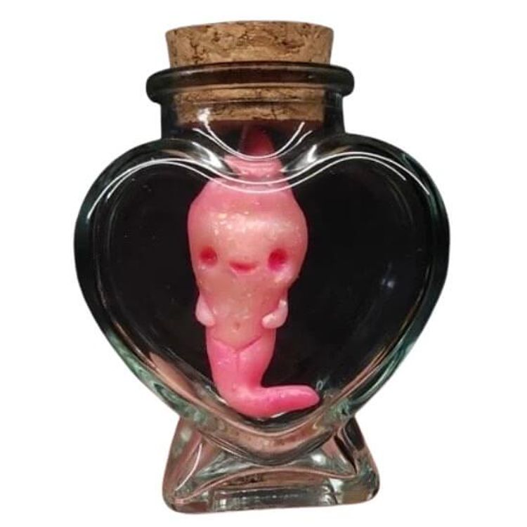 Pink Love Wisp In A Bottle by The Coven of Cuteness