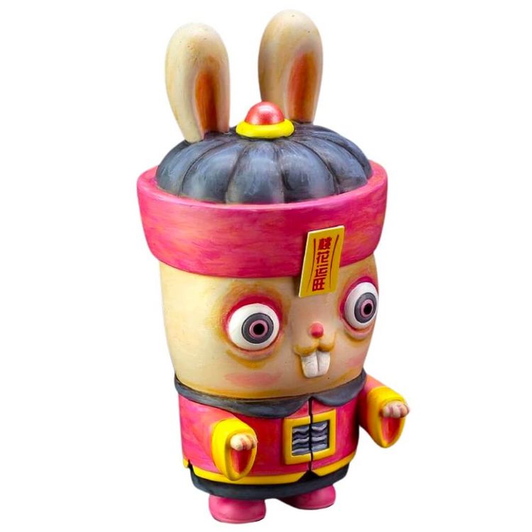 Pink JiangShi Shasa Rabbit by Sean Lee