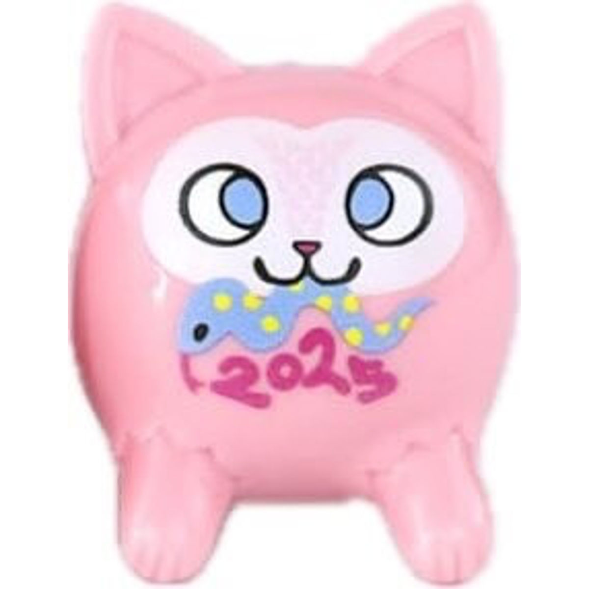 Pink Snake Cat Daruma