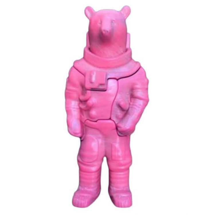 Pink Space Bear by Locknesters