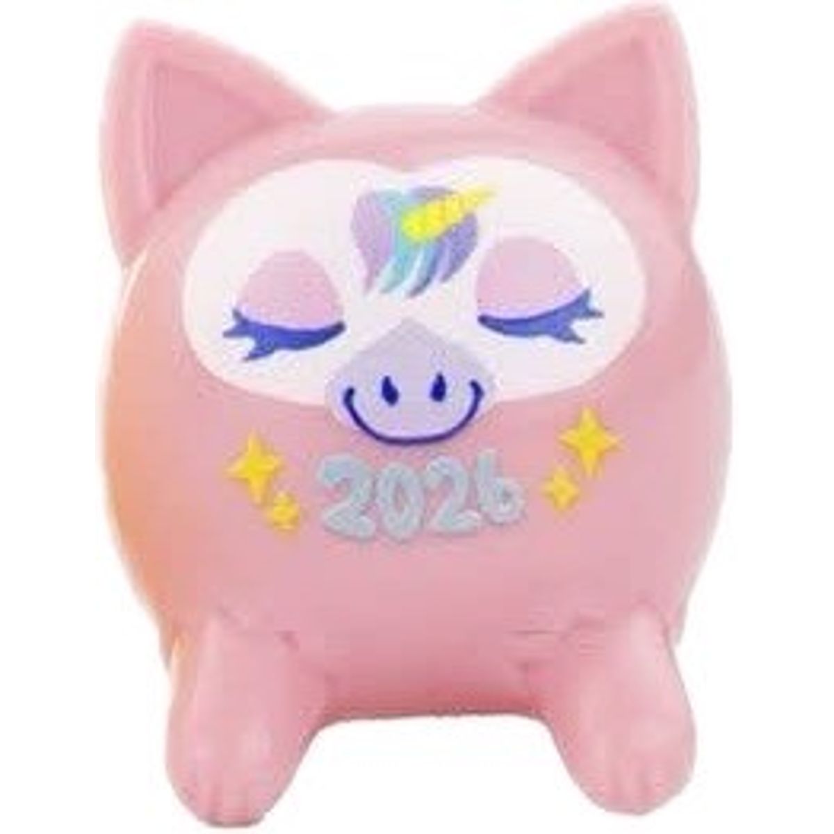 Pink Unicorn Year of the Horse Cat Daruma