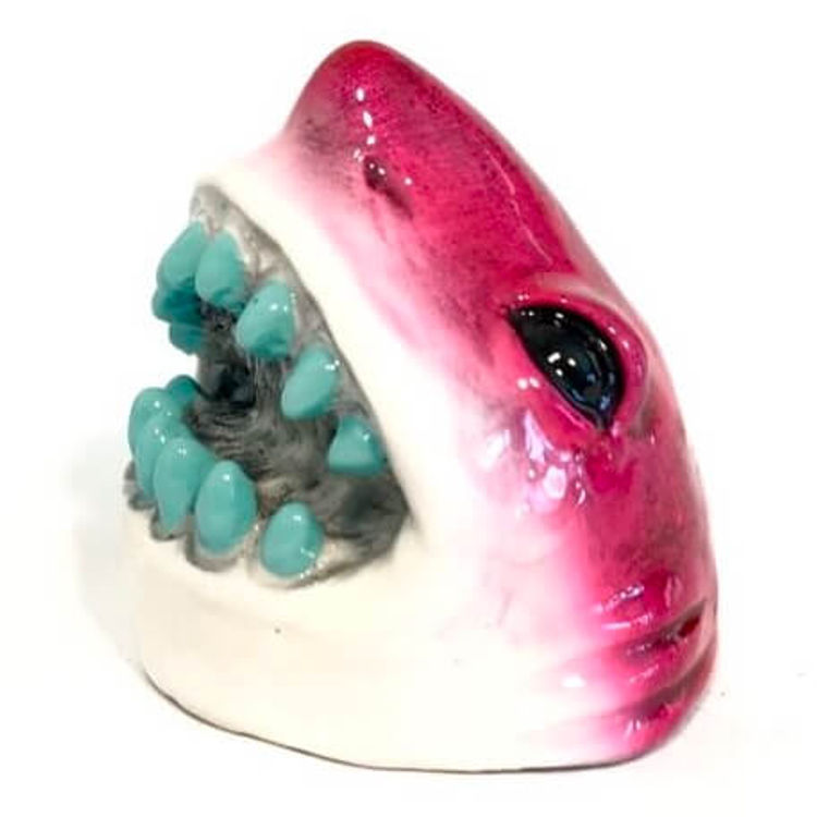 Pink White Teal Shark by Jay222