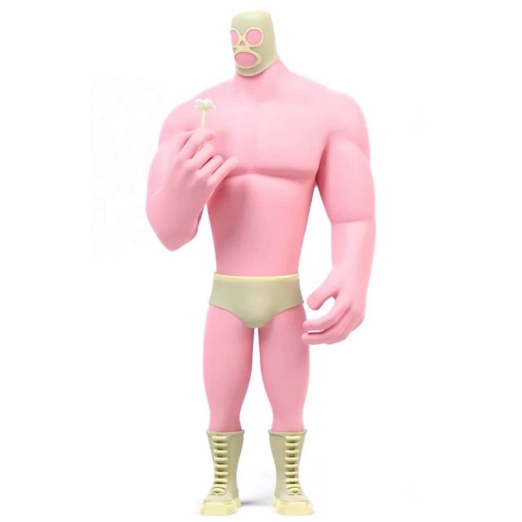 Pink & Green Lucha by Rodrigo Roji