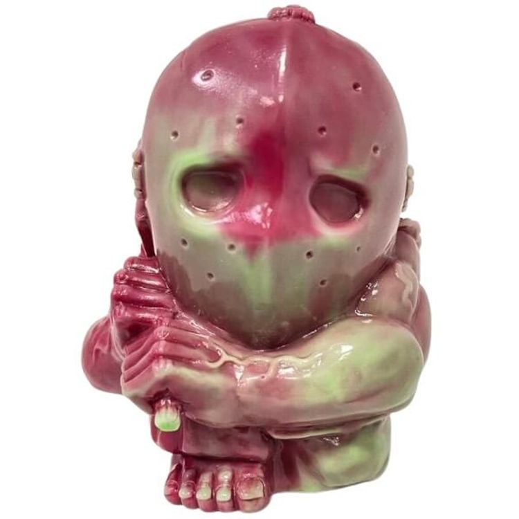 Pink & Green Marble Chibi Splatterhouse Rick by Retroband (Aaron Moreno)