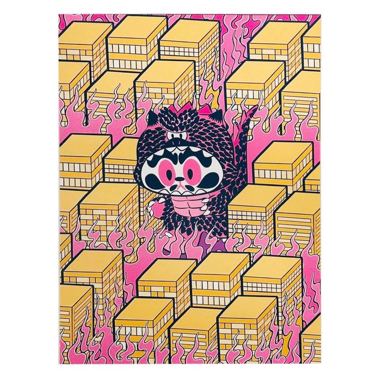 Pinku Kaiju Neko Sama by Michael Chuah