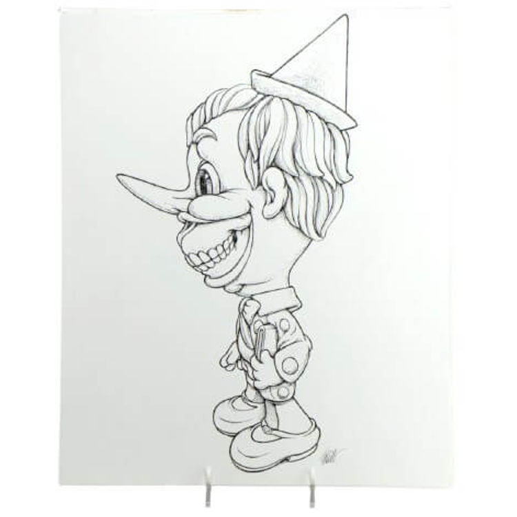 Pinocchio Grin Profile by Ron English