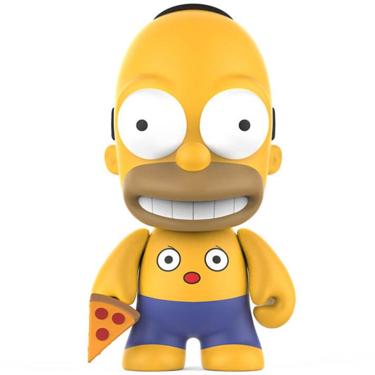 Pizza Belly Homer by Matt Groening