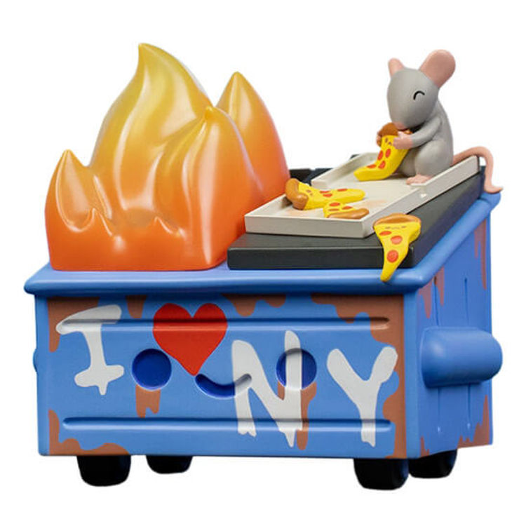 Pizza Rat Dumpster Fire by 100% Soft