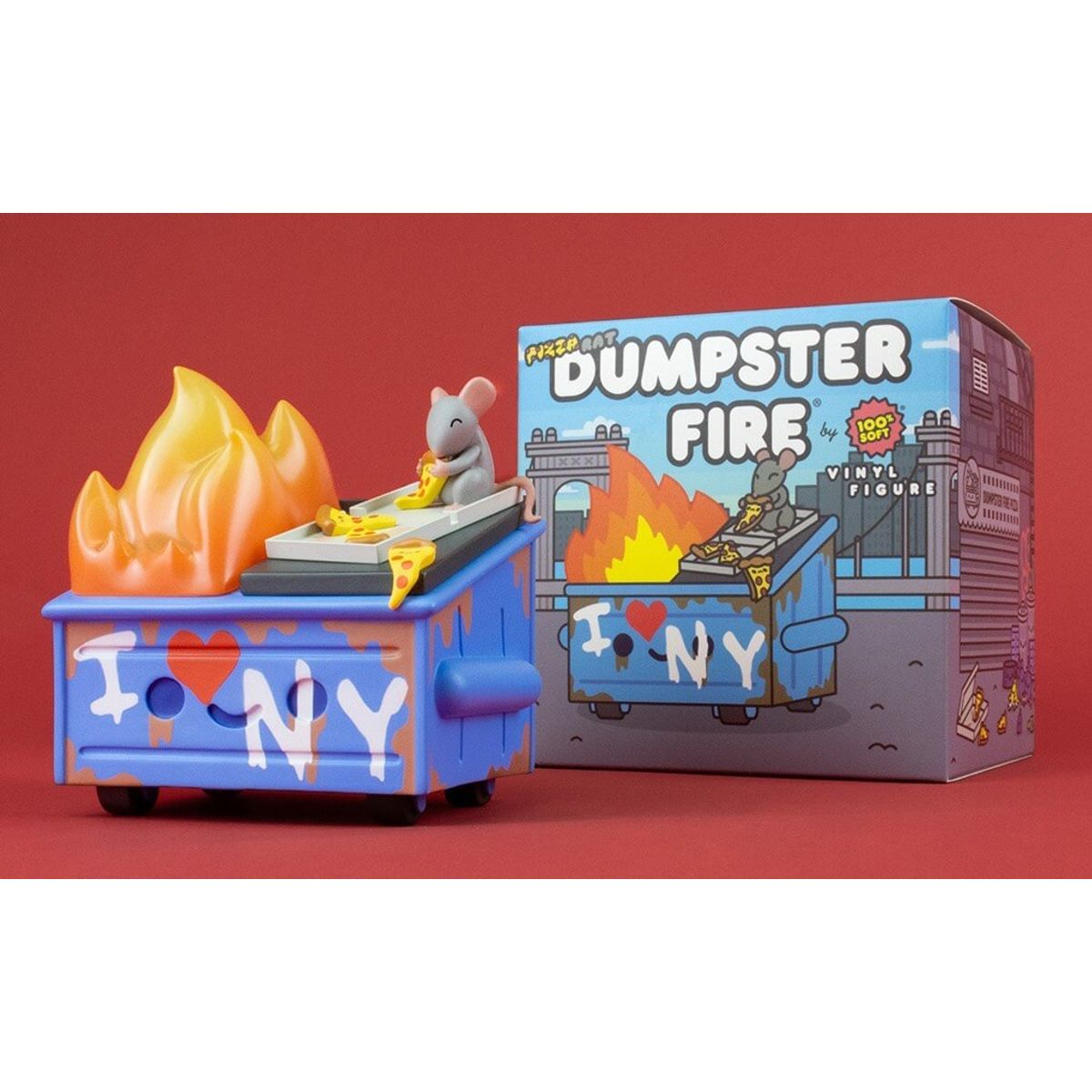 Pizza Rat Dumpster Fire