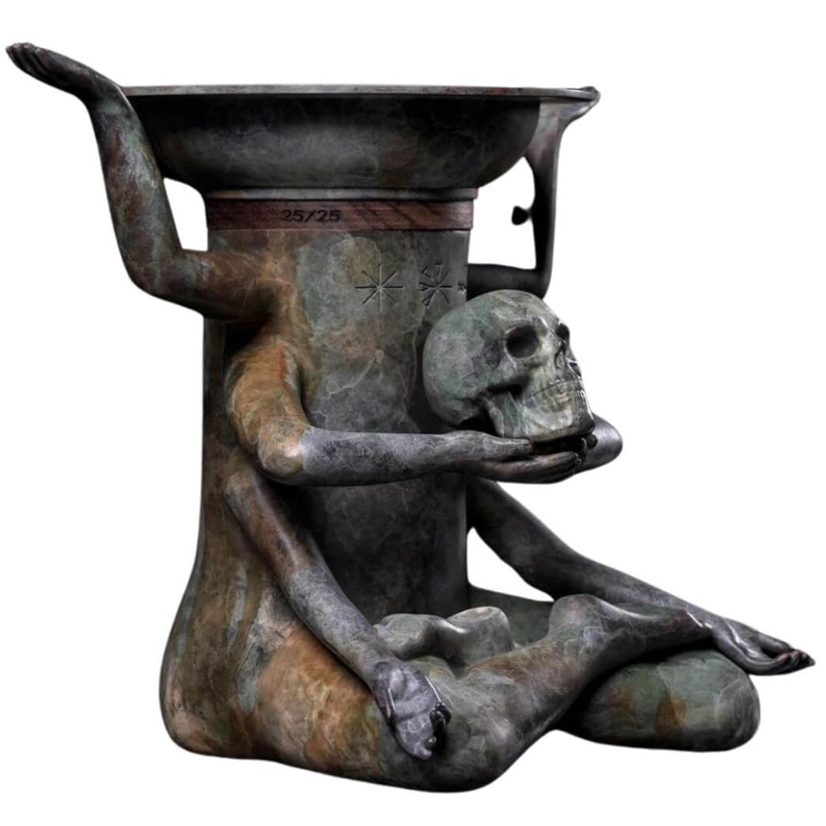 Plants Of God Bronze Platter