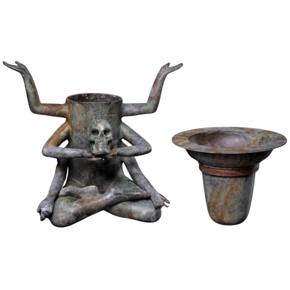 Plants Of God Bronze Platter