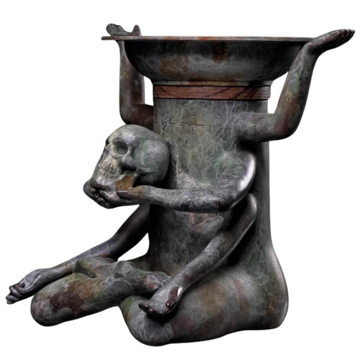 Plants Of God Bronze Platter