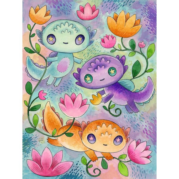 Playful Oxolotl by Jeremiah Ketner