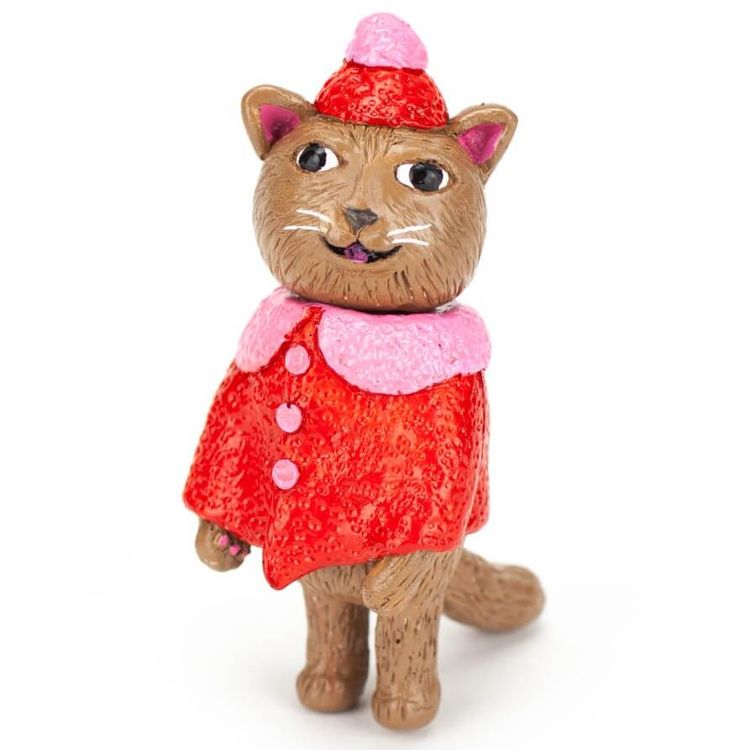 Poncho Cat – Red and Brown by Grumble Toy (Ainsley Sturko)
