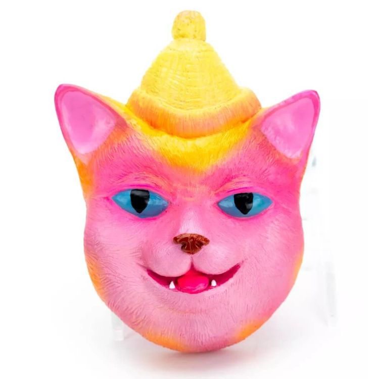 Poncho Cat Plaque by Grumble Toy (Ainsley Sturko)