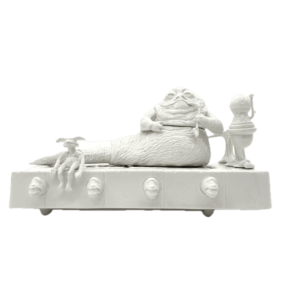 Porcelain Jabba the Hutt figurine and playset