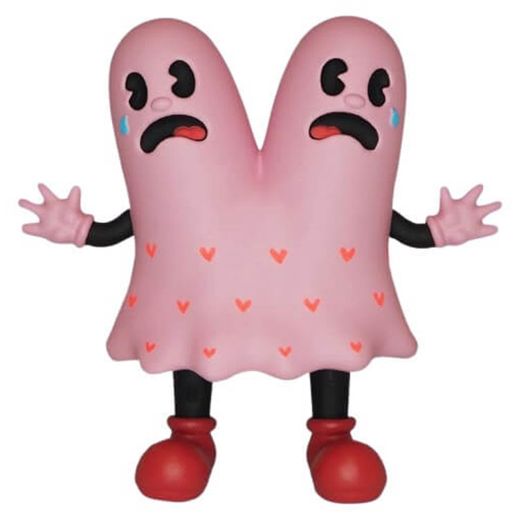 Pretty in Pink Conjoined Ghosts by Mummy Brain