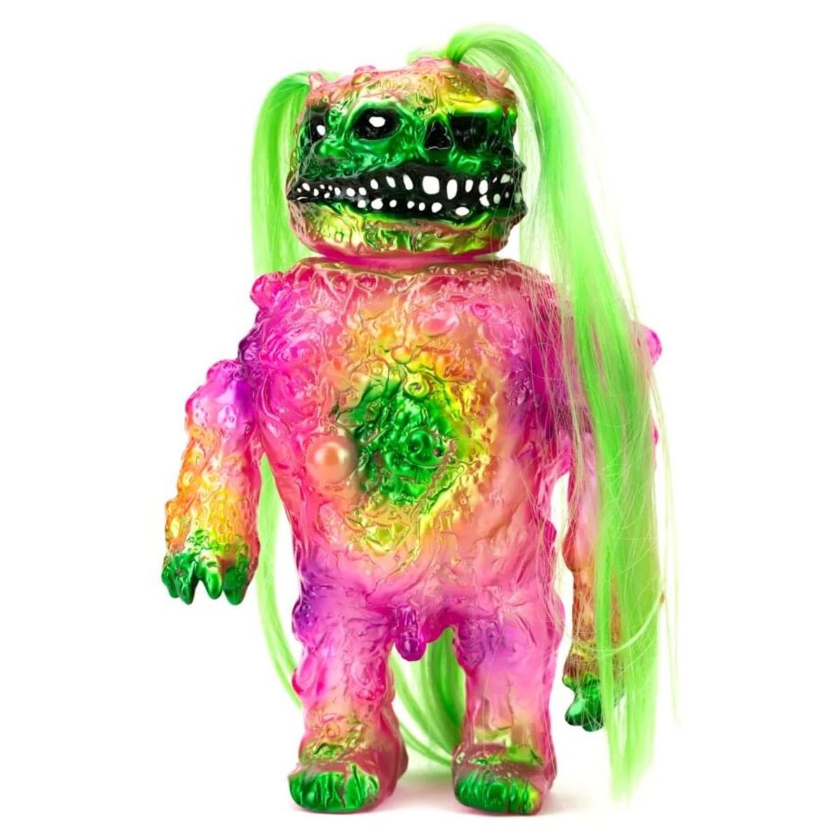 Primitivo Pink with Green Hair