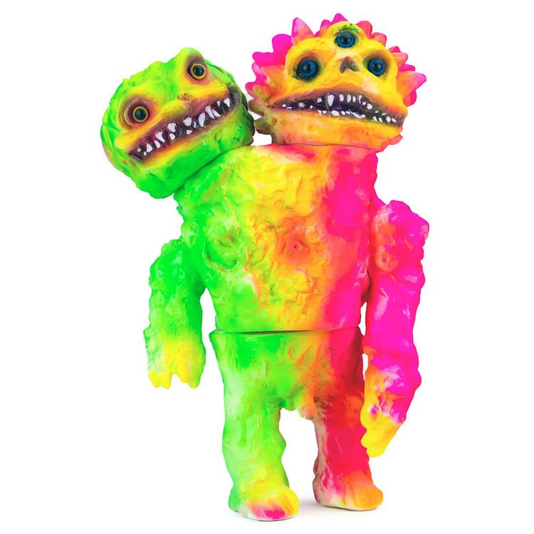 Primitivo Two Headed Green Pink by Frank Mysterio
