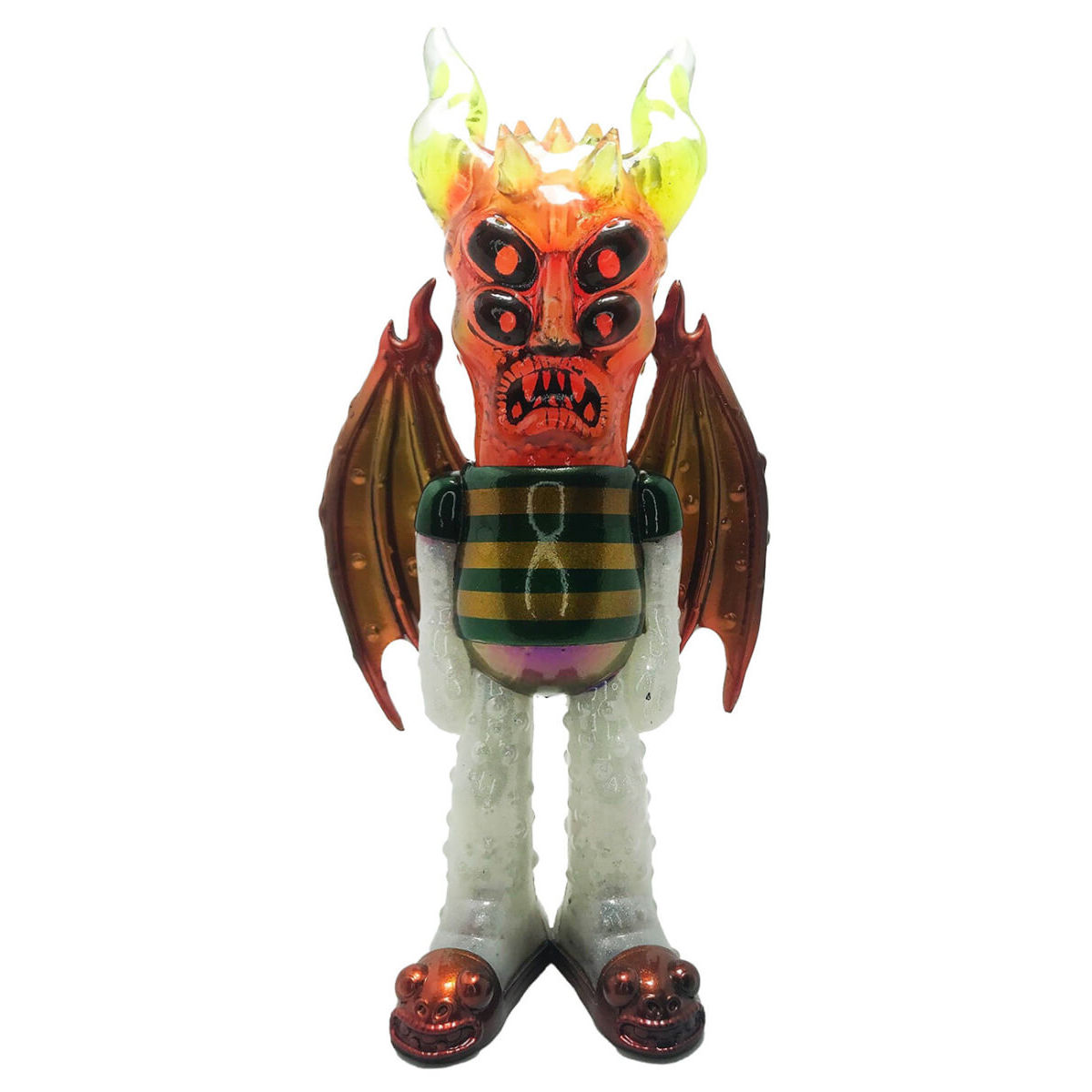 Prince of Darkness Clear Orange Striped GID