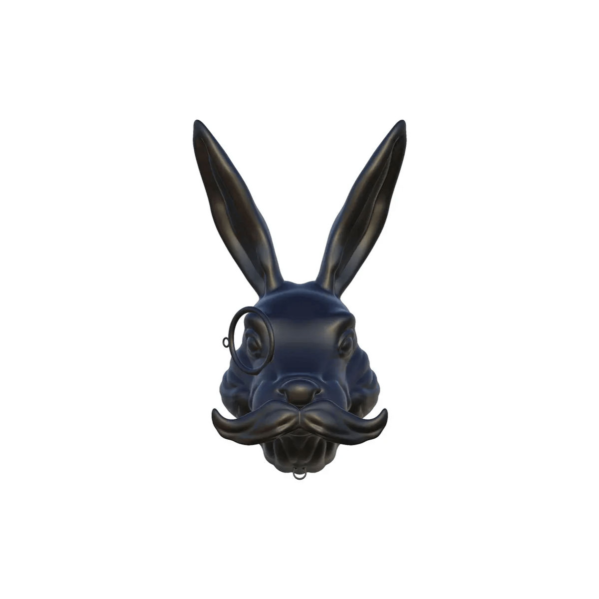 Printed Rabbit Head Wall Decor