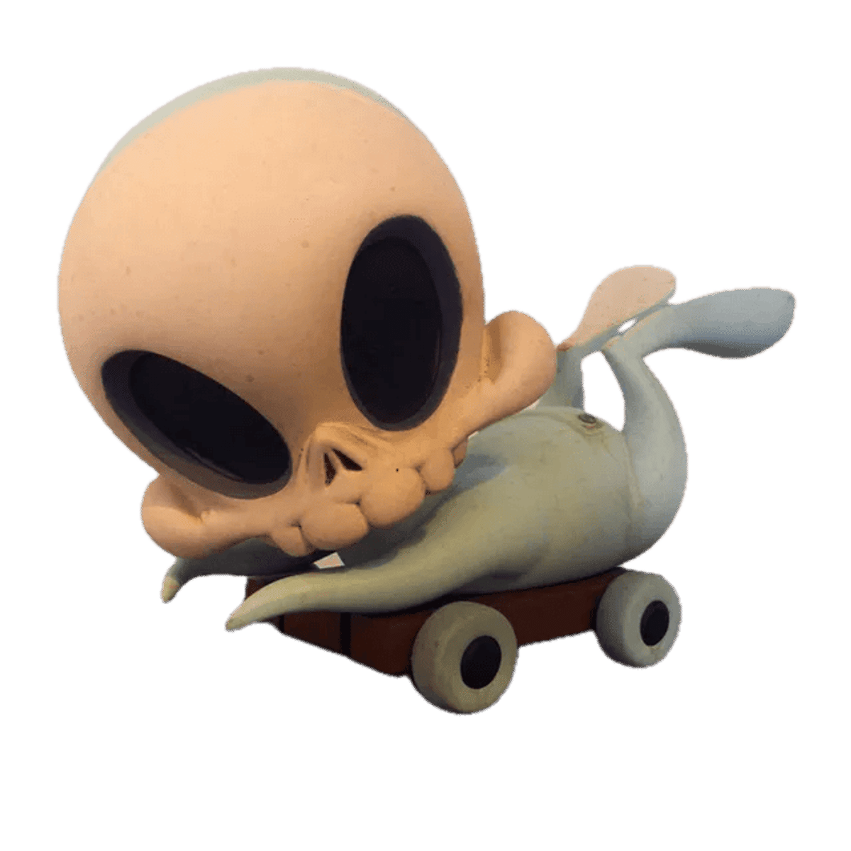 Pull Cart Skelve: Blue Moon