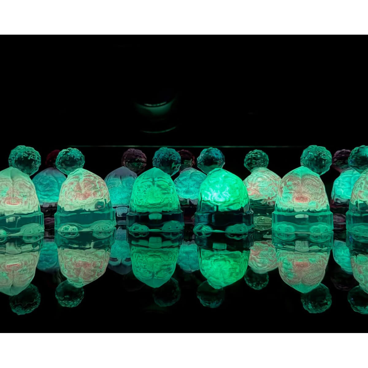 Beanie Birds Brains Blue/Green (Sad)