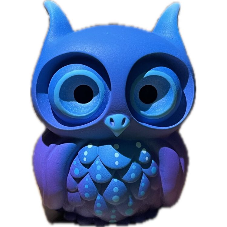 Purple Cosmic Owl by Miss Muju