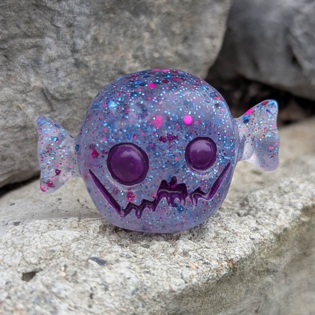 Purple Sparkle/Purple Eyes and Mouth Rotty Candy 