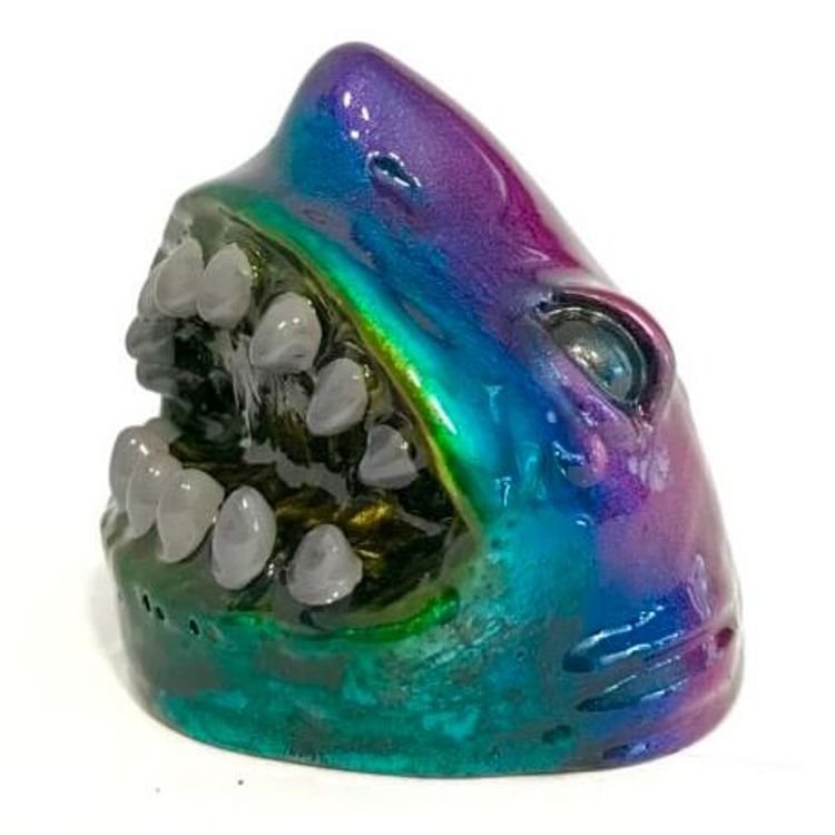 Purple Green Galaxy Shark by Jay222