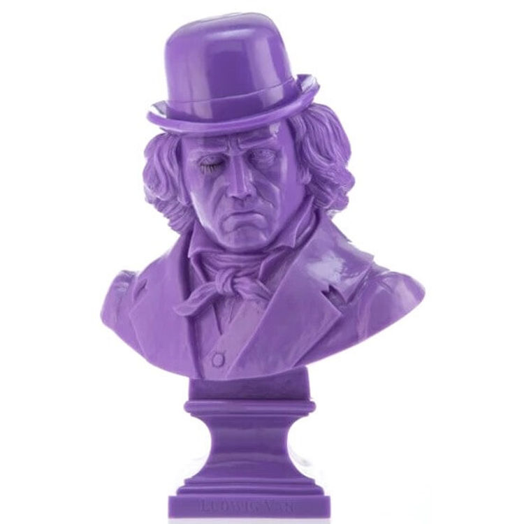Purple Ludwig Van Bust  by Frank Kozik