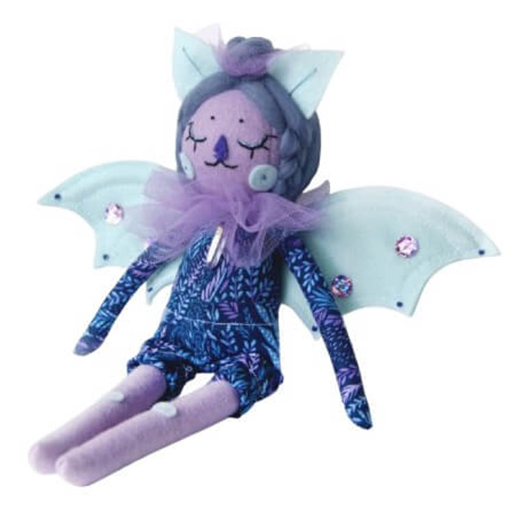 Purple Moon Bat by Nightly Made (Megan Mahfoud)