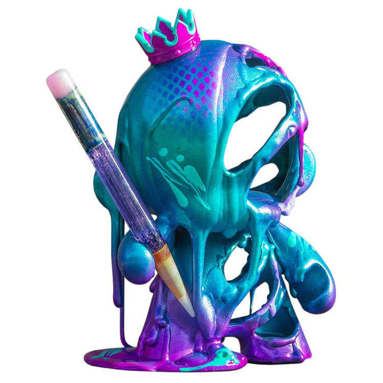 Purple Poison Munny by Mr. Mars (Marshall Ballantyne)