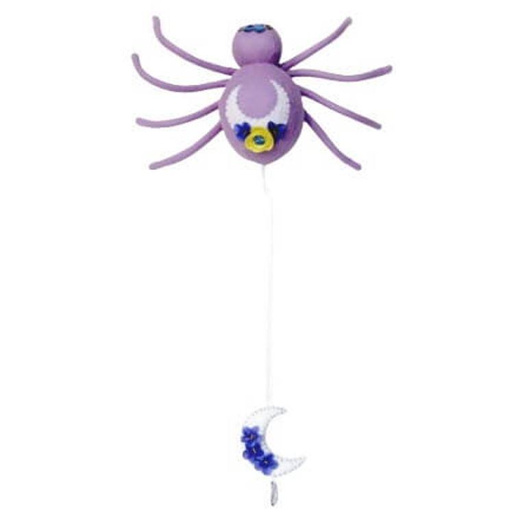 Purple Spider Wall Hanging by Nightly Made (Megan Mahfoud)