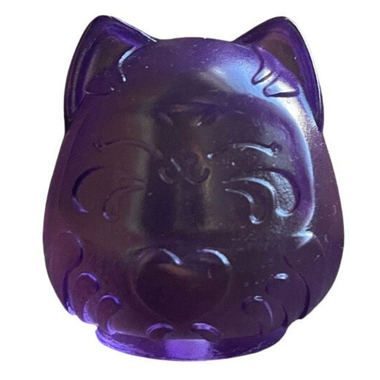 Purple Translucent Mini Daruma by Jenny Cherry