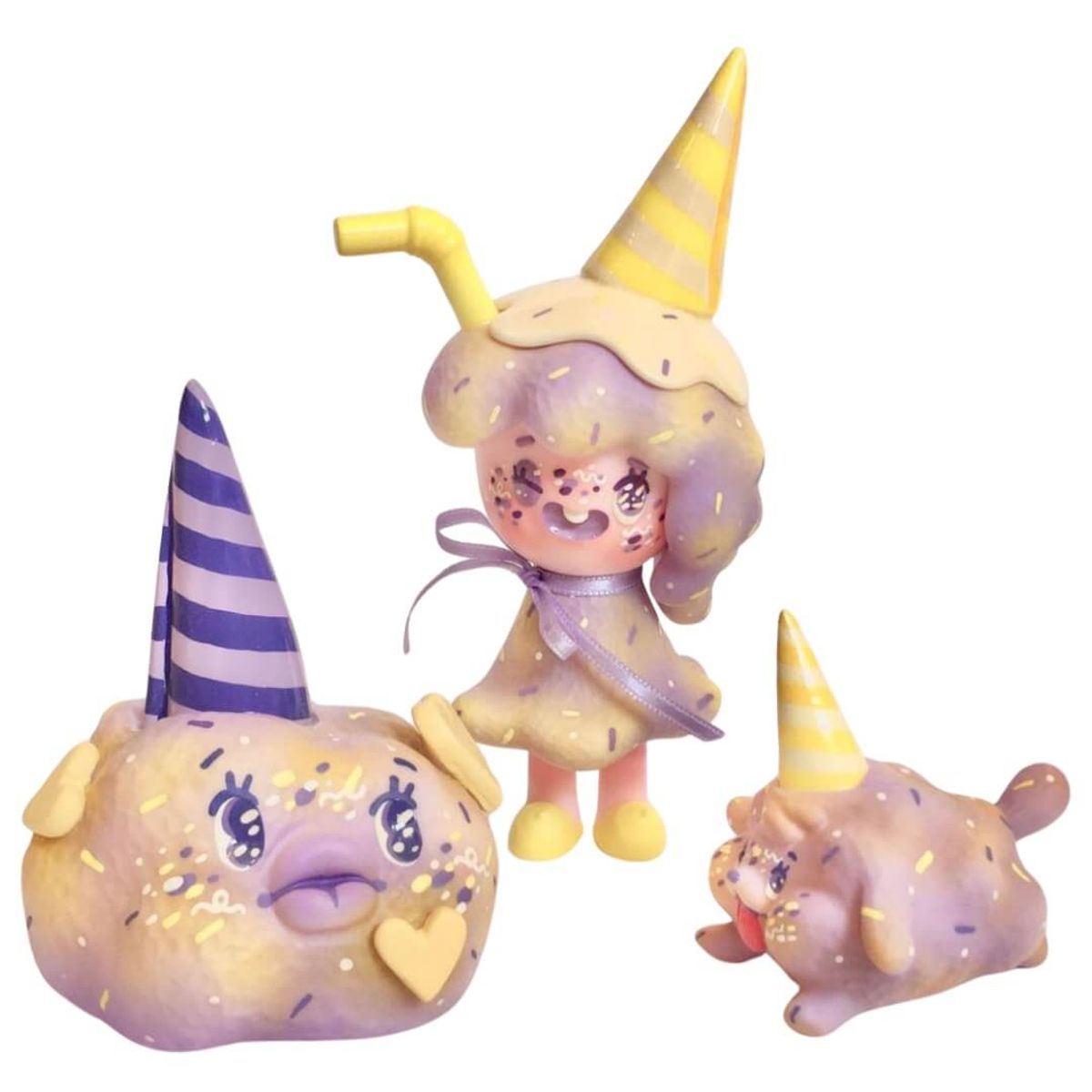 Purple Yellow Cotton Candy Soso & Cotton Candy Friends