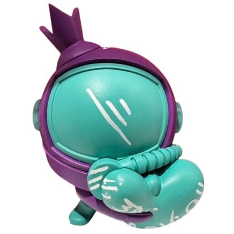 Purple & Teal Jae the Lovestronaut by Jae Martin