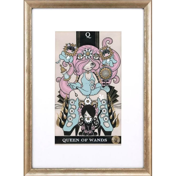 Queen of Wands: Goddess Aiko by Junko Mizuno