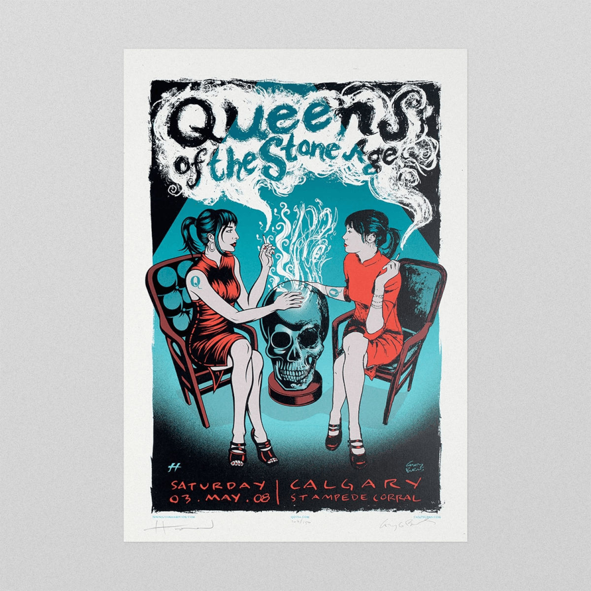 Queens of the Stone Age Poster, Calgary AB, 2008