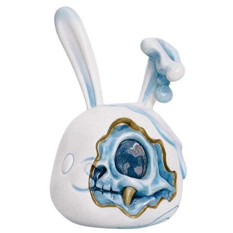 Qing Hua (Blue & White Porcelain) - Detached Skull by The Goodbunny Club