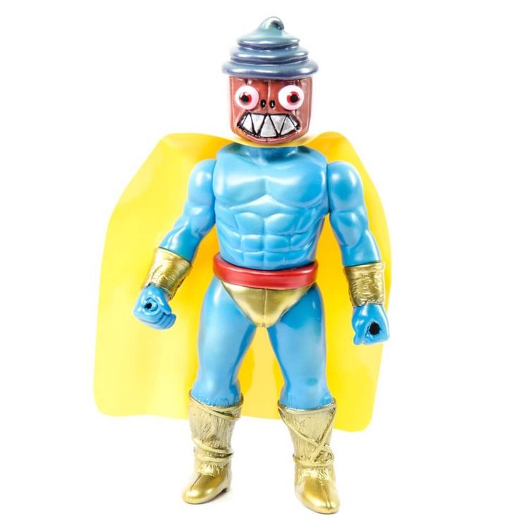 RT x FRENZY SUPER CUPCAKE LUCHADORE (BLUE) by Rampage Toys (Jon Malmstedt)